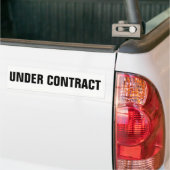 Ondertekening van onroerend goed onder contract bumpersticker (Op Truck)