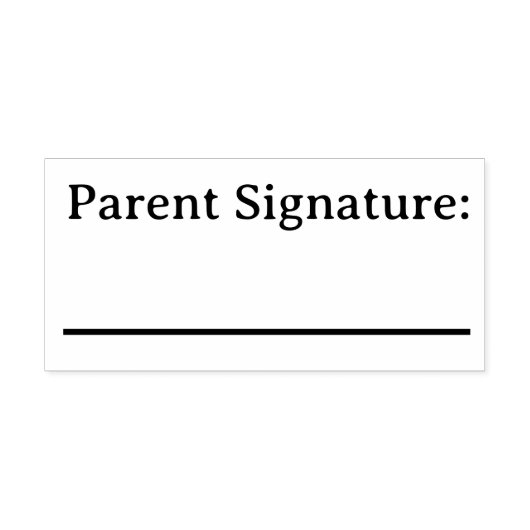 ONDERTEKENING VAN OUDERS RUBBERSTEMPEL (Afrduk)