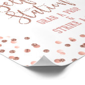 Ondertekeningspagina voor Selfie Station Roos Gold Poster (Hoek)