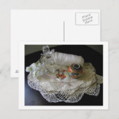 ondertitel Doily with Crochette Lace Briefkaart (Voorkant / Achterkant)