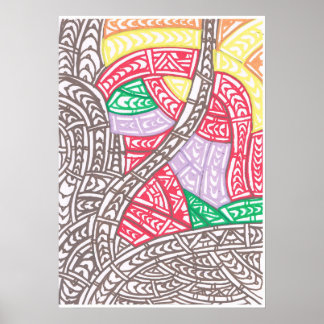 Ondertitelde stamkunstwerk door RRW, 2026 Poster