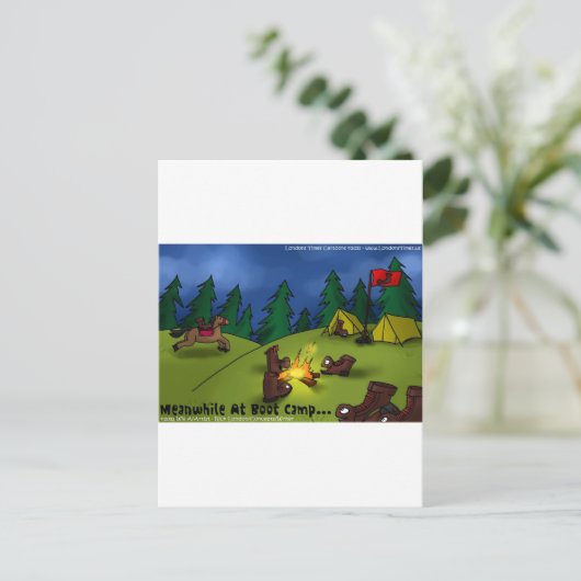 Ondertussen @ Boot Camp Funny T - shirts Kaarten G (Staand voorkant)