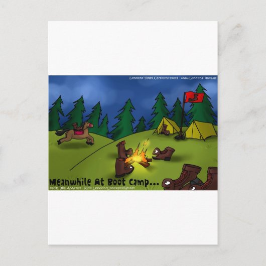 Ondertussen @ Boot Camp Funny Tees Cards Gifts Etc Briefkaart (Voorkant)