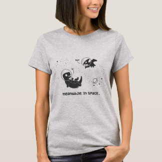 Ondertussen in de ruimte - grijs t-shirt