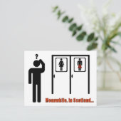 Ondertussen in Schotland een grappige Schotse kilt Briefkaart (Staand voorkant)