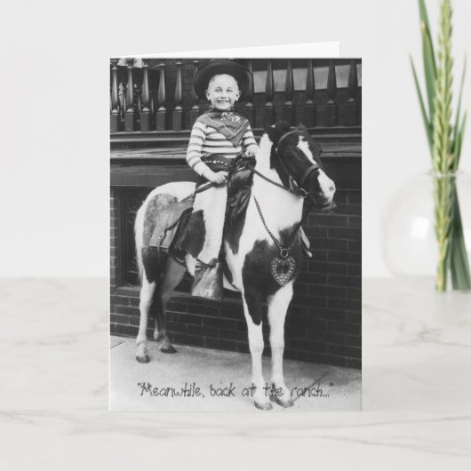 "Ondertussen, terug op de ranch..." Kaart (Voorkant)