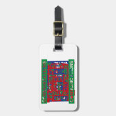 Onderverdeling communicatie bagagelabel (Voorkant verticaal)