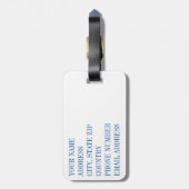 Onderverdeling communicatie bagagelabel (Achterkant verticaal)