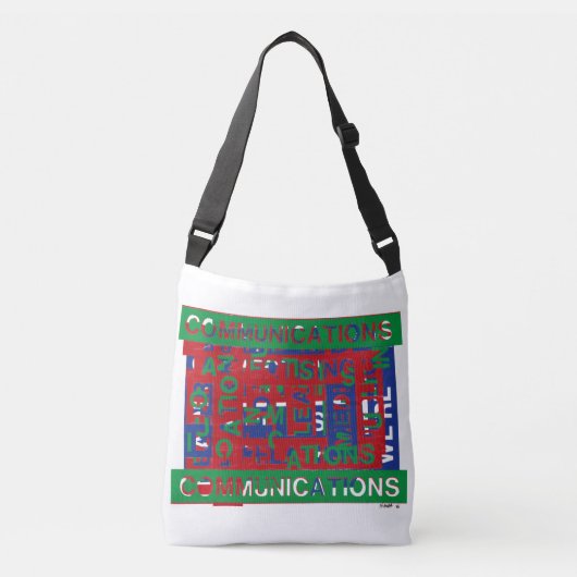 Onderverdeling communicatie crossbody tas (Voorkant)