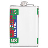 Onderverdeling communicatie heupfles (Achterkant)