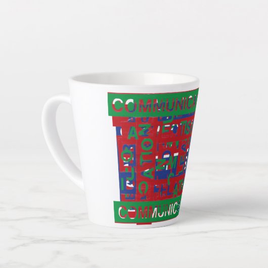 Onderverdeling communicatie latte mok (Linkerhoek)