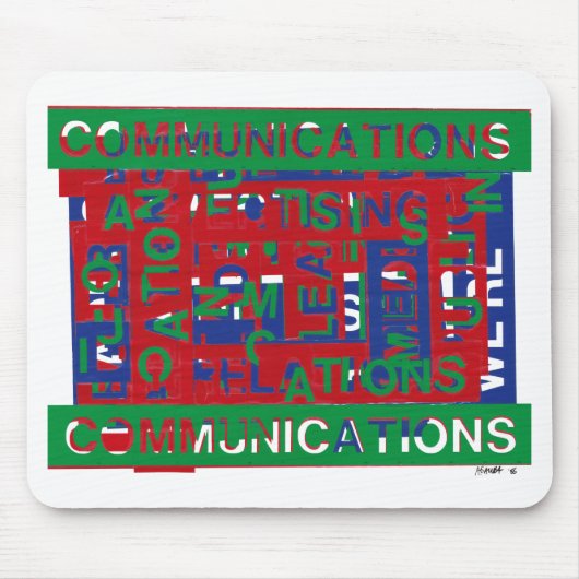 Onderverdeling communicatie muismat (Voorkant)