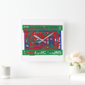 Onderverdeling communicatie vierkante klok (Huis)