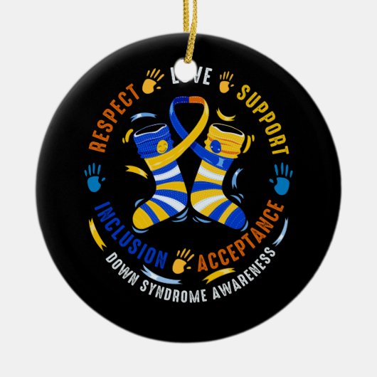 Onderverdeling Syndrome Respect Onderverdeling Syn Keramisch Ornament (Voorkant)