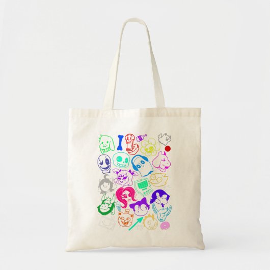 Onderverhaal Doodle Mashup Tote Bag (Voorkant)