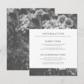 Onderverklaarde Elegant Wedding Enclosure Kaart (Voorkant / Achterkant)