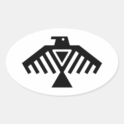 ondervogel ovale sticker (Voorkant)