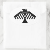 ondervogel ovale sticker (Tas)