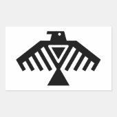 ondervogel rechthoekige sticker (Voorkant)