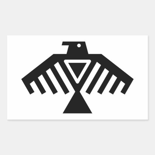 ondervogel rechthoekige sticker (Voorkant)