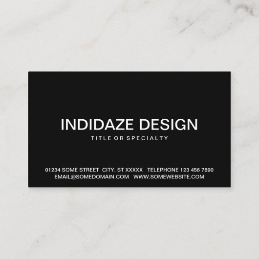 ondervogel visitekaartje (Achterkant)