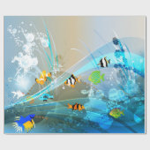 Onderwater 1 Verpakkingspapier Cadeaupapier (Vlak)