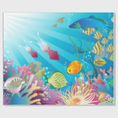 Onderwater 2 Verpakkingspapier Cadeaupapier (Vlak)