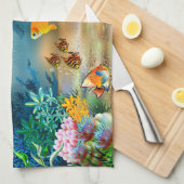 Onderwater 4 keukenhanddoeken (Quarter Fold)