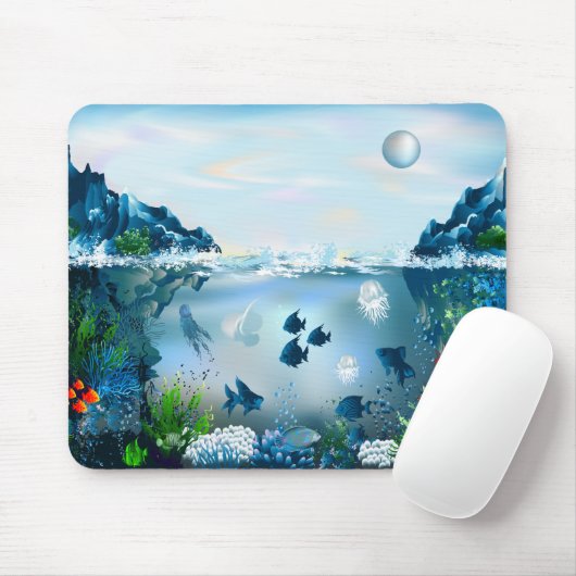 Onderwater 5A Mousepad Muismat (Met muis)