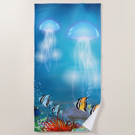 Onderwater 7 Beach Towel Strandlaken (Voorkant)