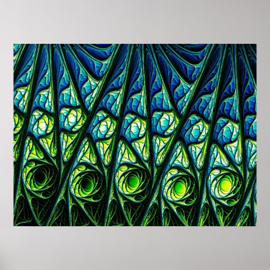 Onderwater Abstract Patroon Poster (Voorkant)
