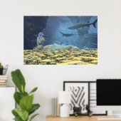 onderwater afdrukken poster (Thuiskantoor)