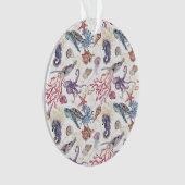 Onderwater Aquarel Compositie Serie Ontwerp 1 Ornament (voorkant)