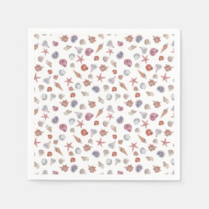 Onderwater Aquarel Compositie Serie Ontwerp 4 Servet