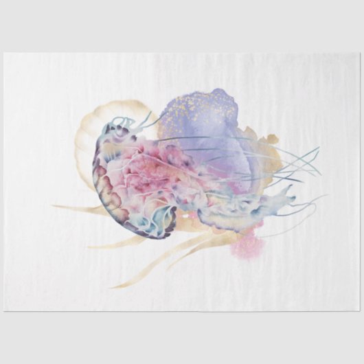Onderwater Aquarel Serie Ontwerp 1 Tissuepapier (Voorkant)