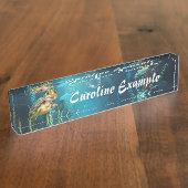 Onderwater avonturen met de vrolijke schildpad. naambordje (Zijkant)