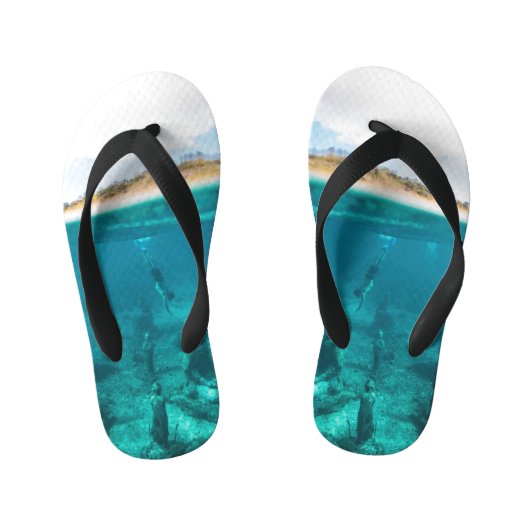 Onderwater avontuurzwemmen kinder teenslippers (Voetbed)