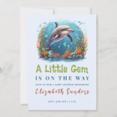 Onderwater Baby Douche Uitnodigingen (Voorkant)