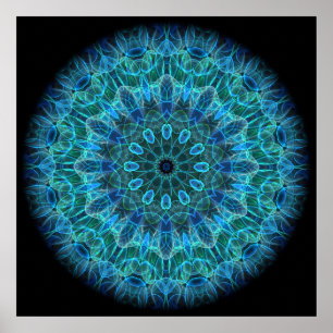 Onderwater Beauty kaleidoscoop Poster
