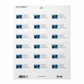 Onderwater Blauwe Wereld Vis & Duiker Etiket (Full Sheet)