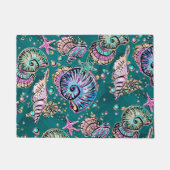 Onderwater Blauwgroen Luxe | Groene Pastel gouden  Deurmat (Voorkant)