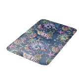 Onderwater Blue Luxe | Pastel gouden schelpen Badmat (Gekanteld)