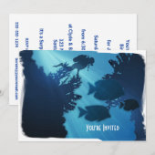 Onderwater Blue World Fish & Scuba Diver Kaart (Voorkant / Achterkant)