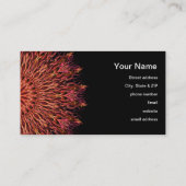 Onderwater brand caleidoscoop visitekaartje (Achterkant)