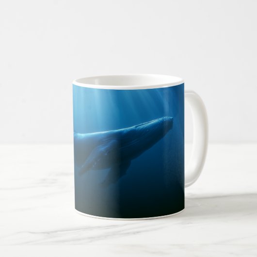 Onderwater Bultrugwalvis Koffiemok (Voorkant rechts)