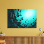 Onderwater - Canvas Print (Insitu (Woonkamer))