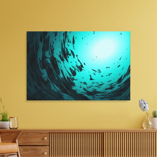 Onderwater - Canvas Print (Insitu (Woonkamer))