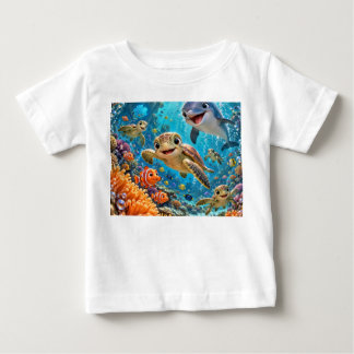 Onderwater Cartoon Rif T-Shirt