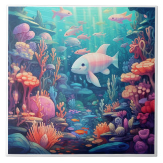 Onderwater Ceremische tegels Tegeltje