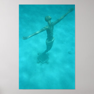 Onderwater Christus Poster